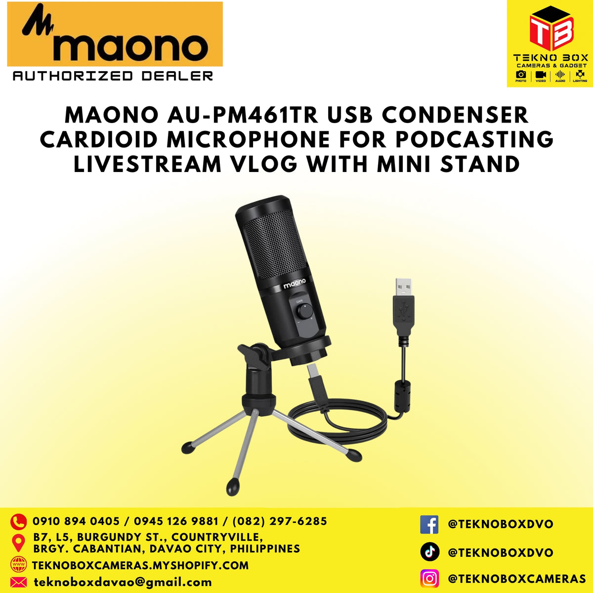 Maono AU-PM461TR USB Microphone
