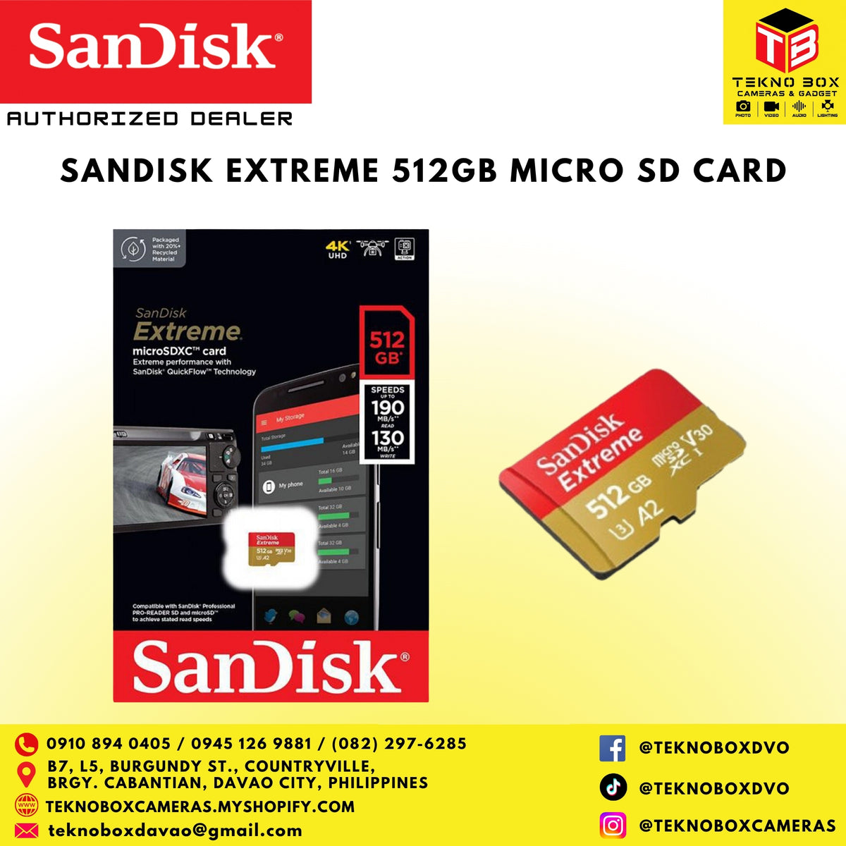 Sandisk Extreme 512GB Micro SD Card