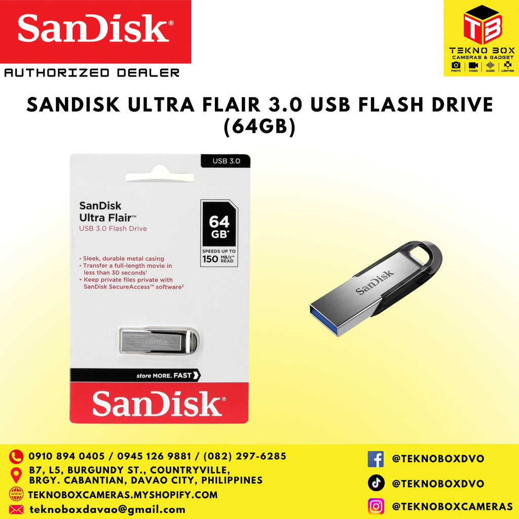 Sandisk Ultra Flair 3.0 USB Flash Drive (64 GB)