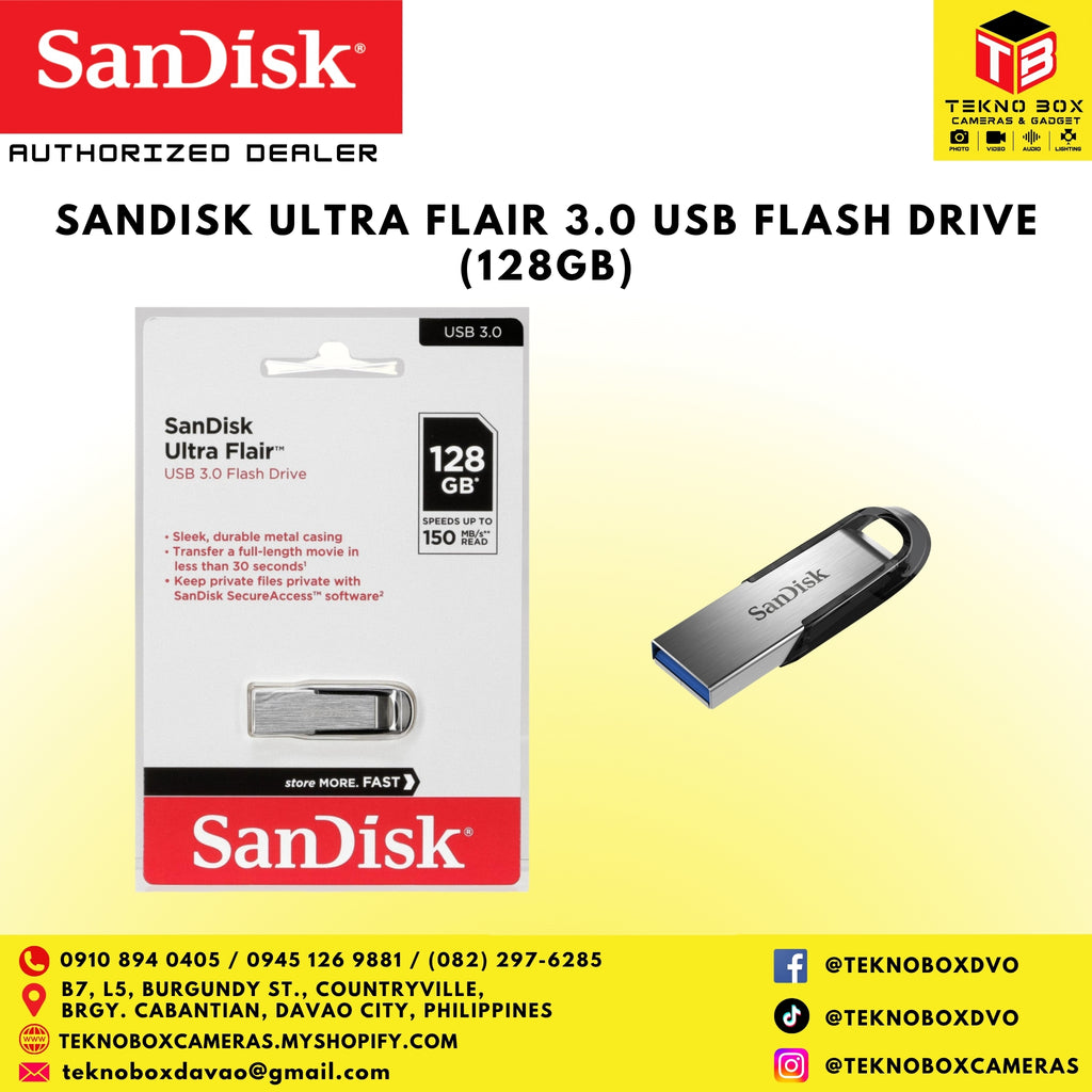 Sandisk Ultra Flair 3.0 USB Flash Drive (128 GB)