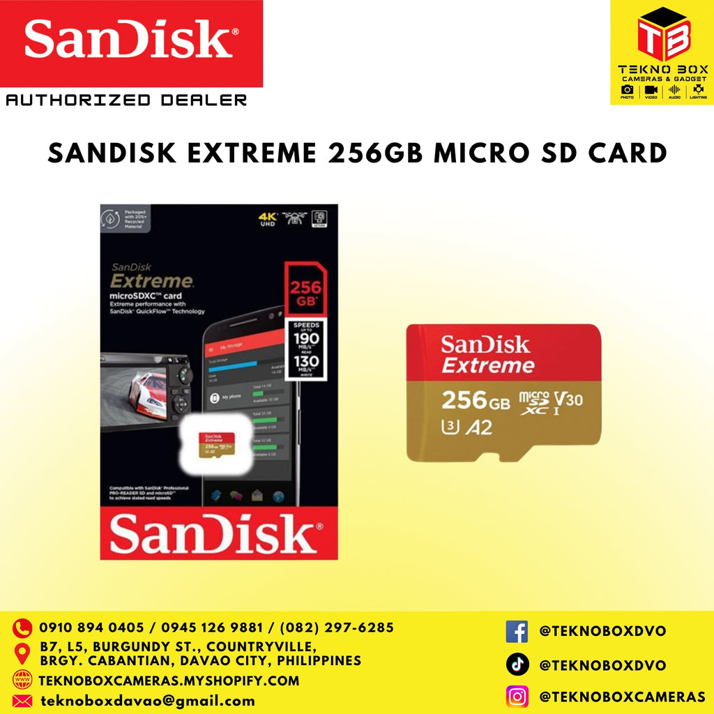 Sandisk Extreme 256GB Micro SD Card