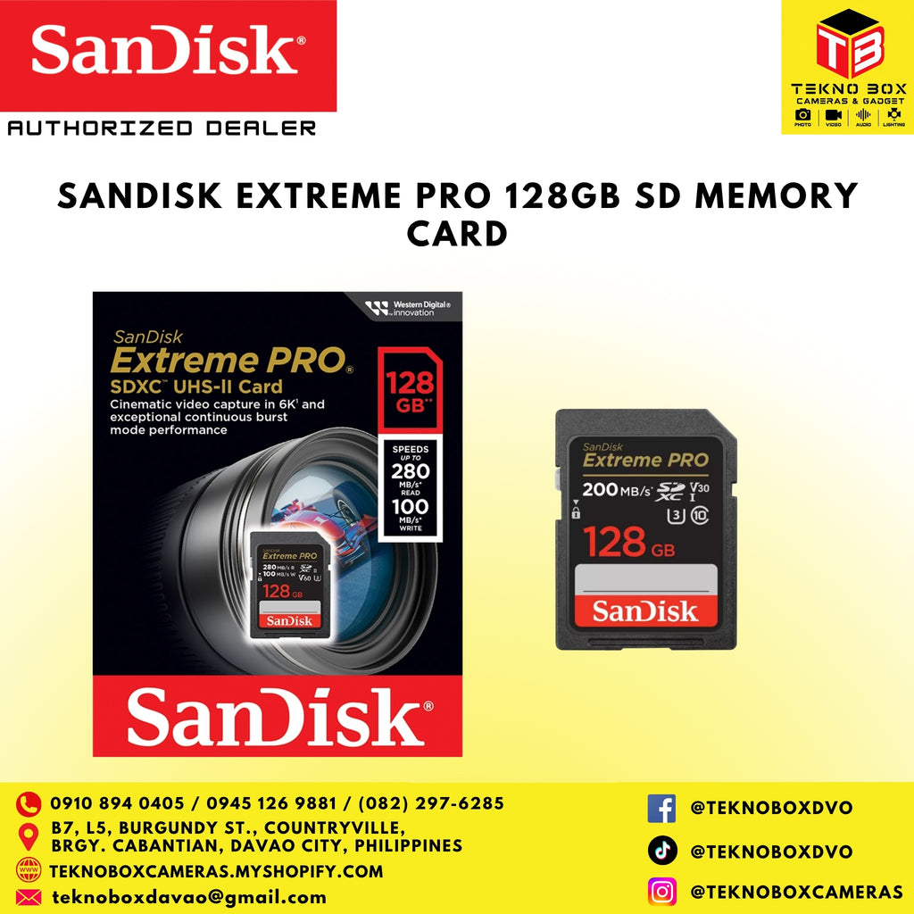 Sandisk Extreme Pro 128gb SD Memory Card