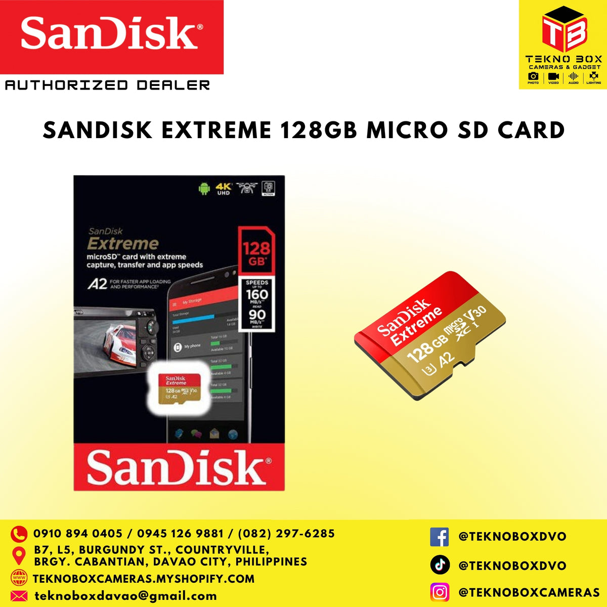 Sandisk Extreme 128gb Micro SD Card