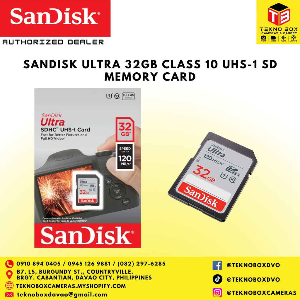Sandisk Ultra 32gb Class 10 UHS-1 SD Memory Card