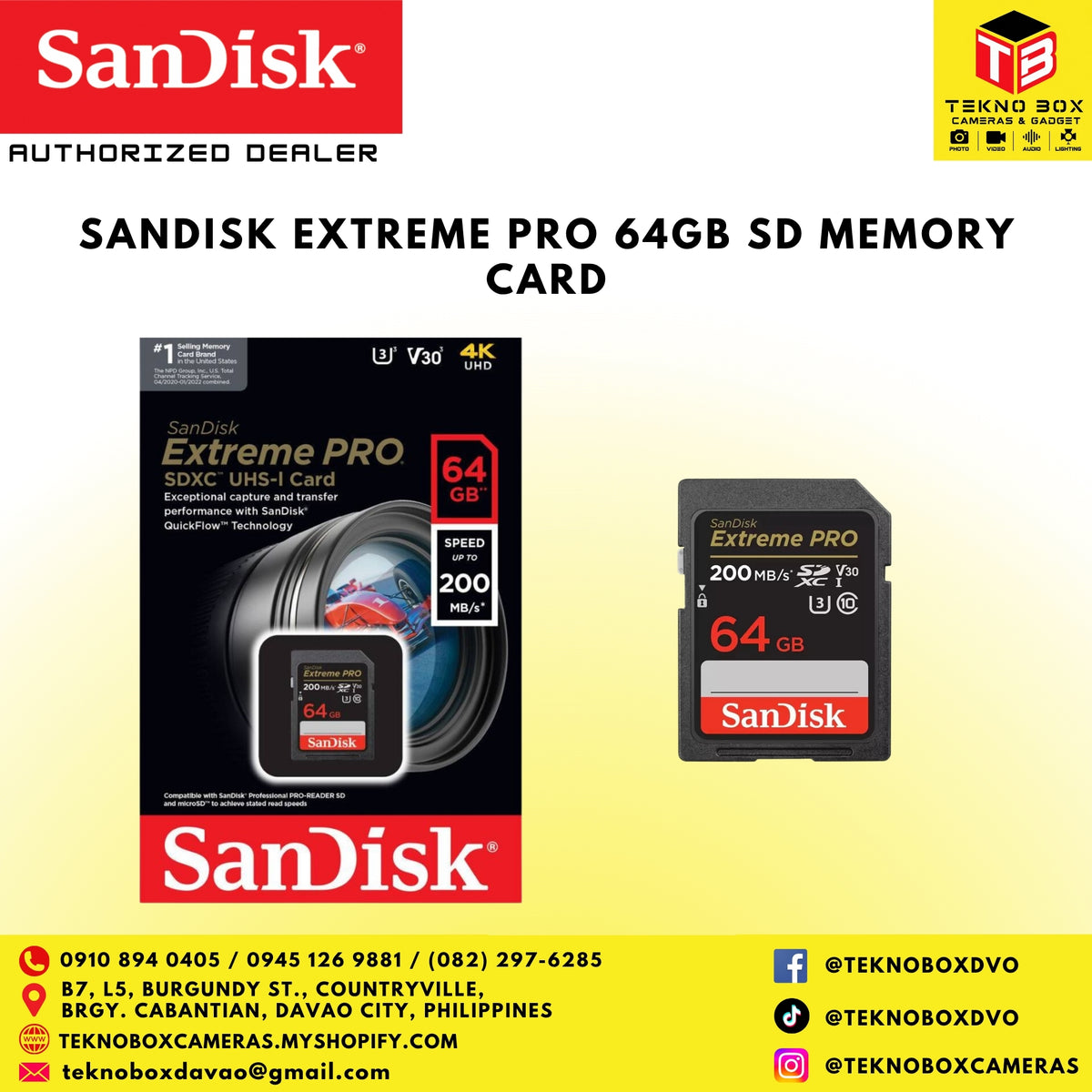 Sandisk Extreme Pro 64GB SD Card