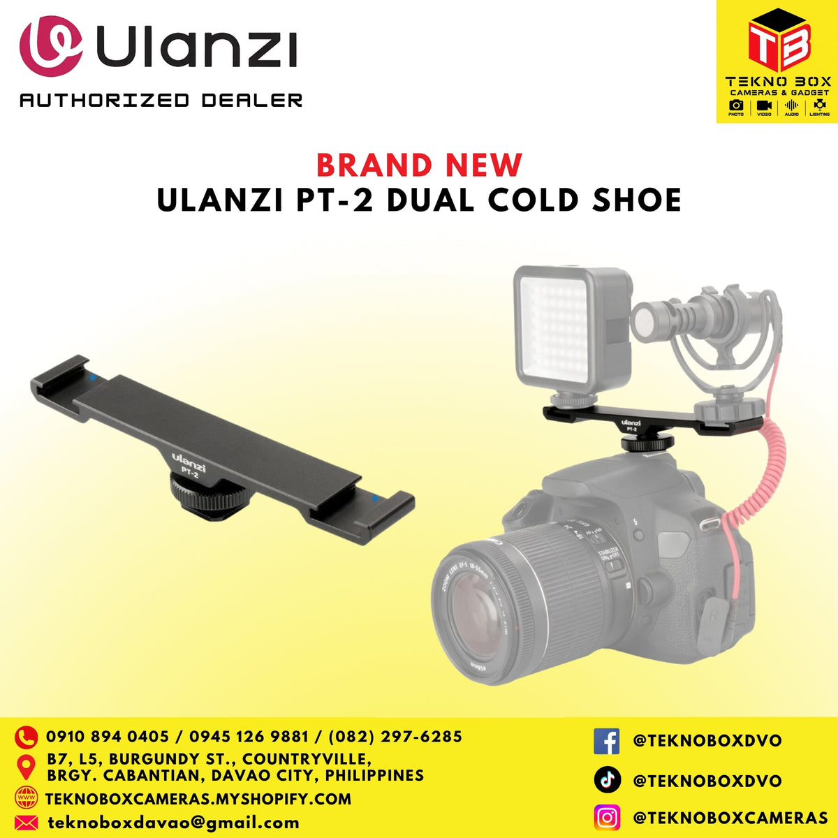 Ulanzi PT-2 Dual Cold Shoe