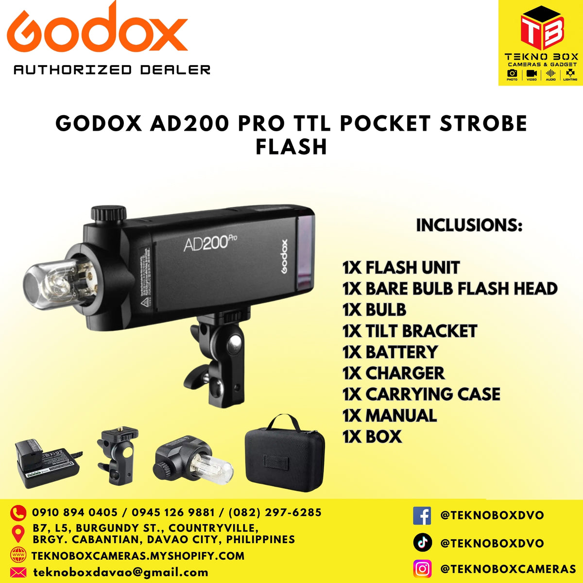Godox AD200 Pro TTL Pocket Flash