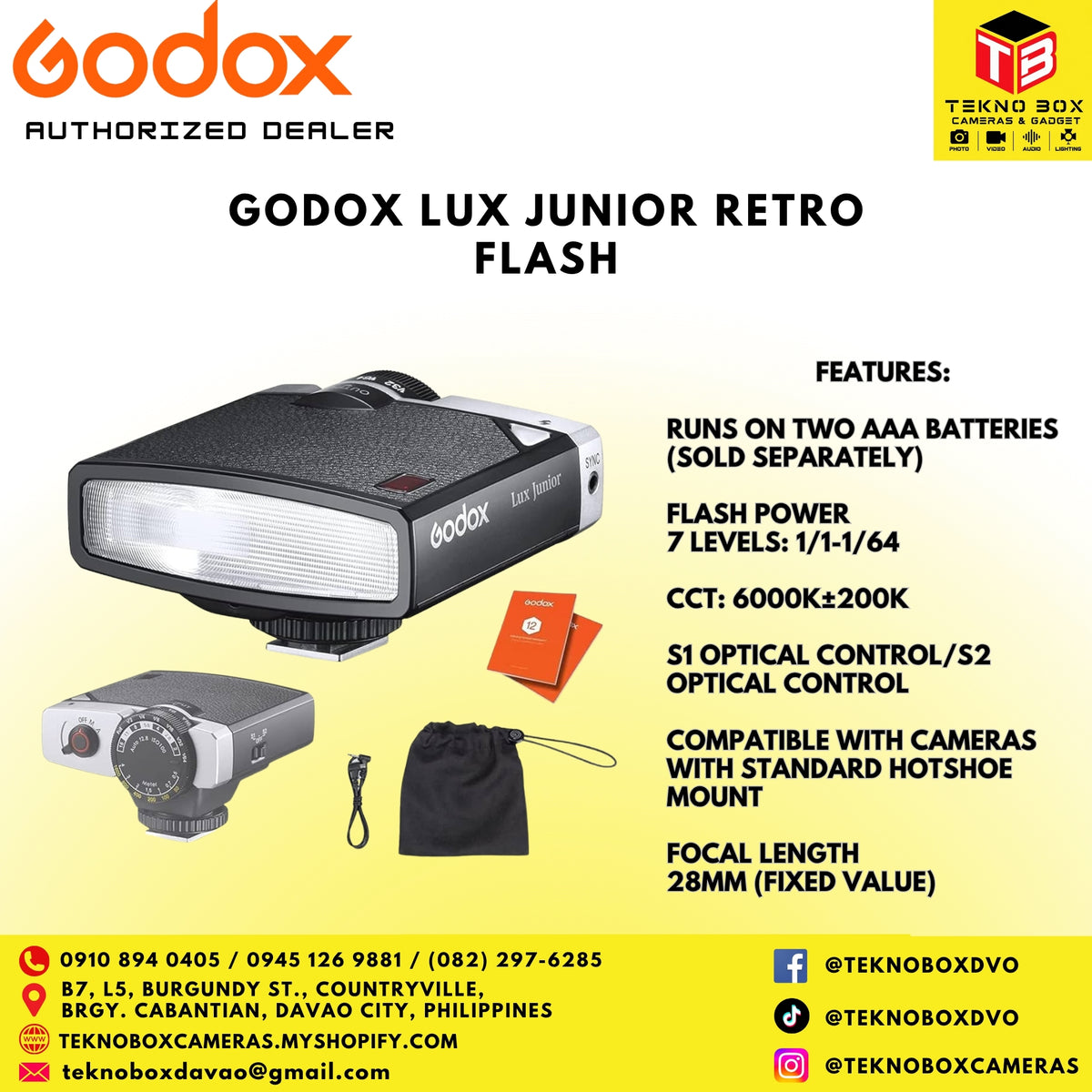 Godox Lux Junior Retro Camera Flash