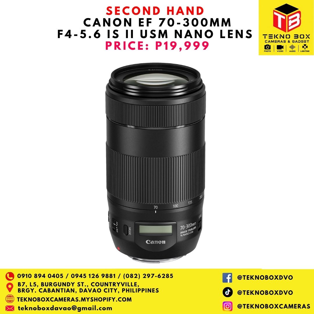 Canon EF 70-300mm F4-5.6 IS II USM Nano Lens
