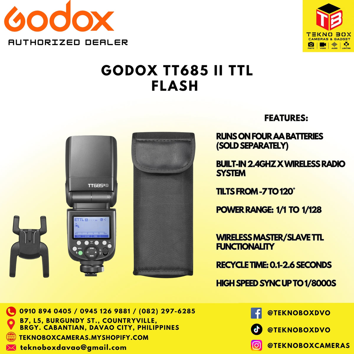 Godox TT685 II TTL Flash