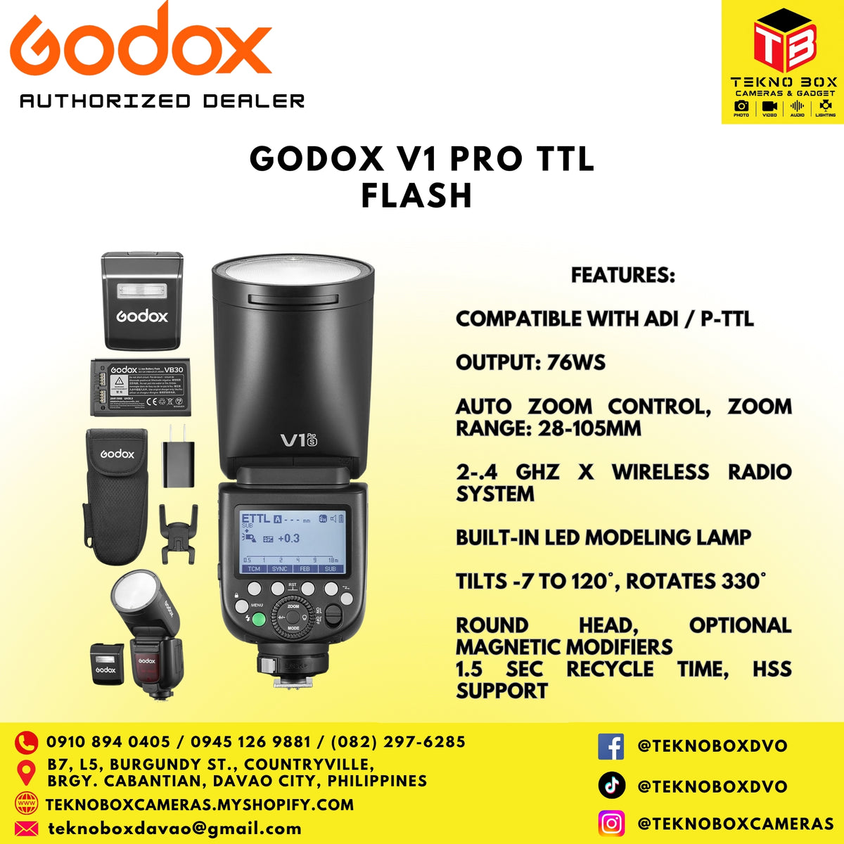 Godox V1 Pro TTL Flash