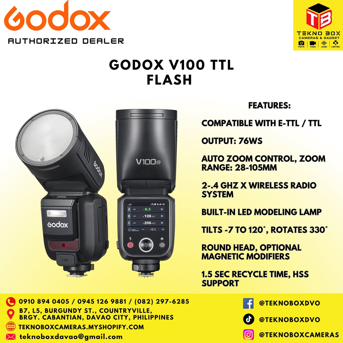 Godox V100 TTL Flash