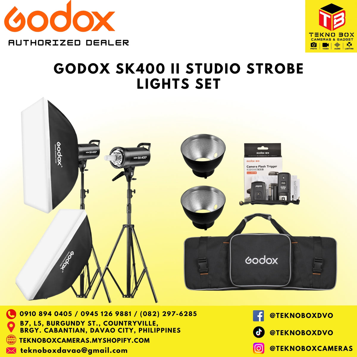 Godox SK400 II Studio Strobe Lights Set