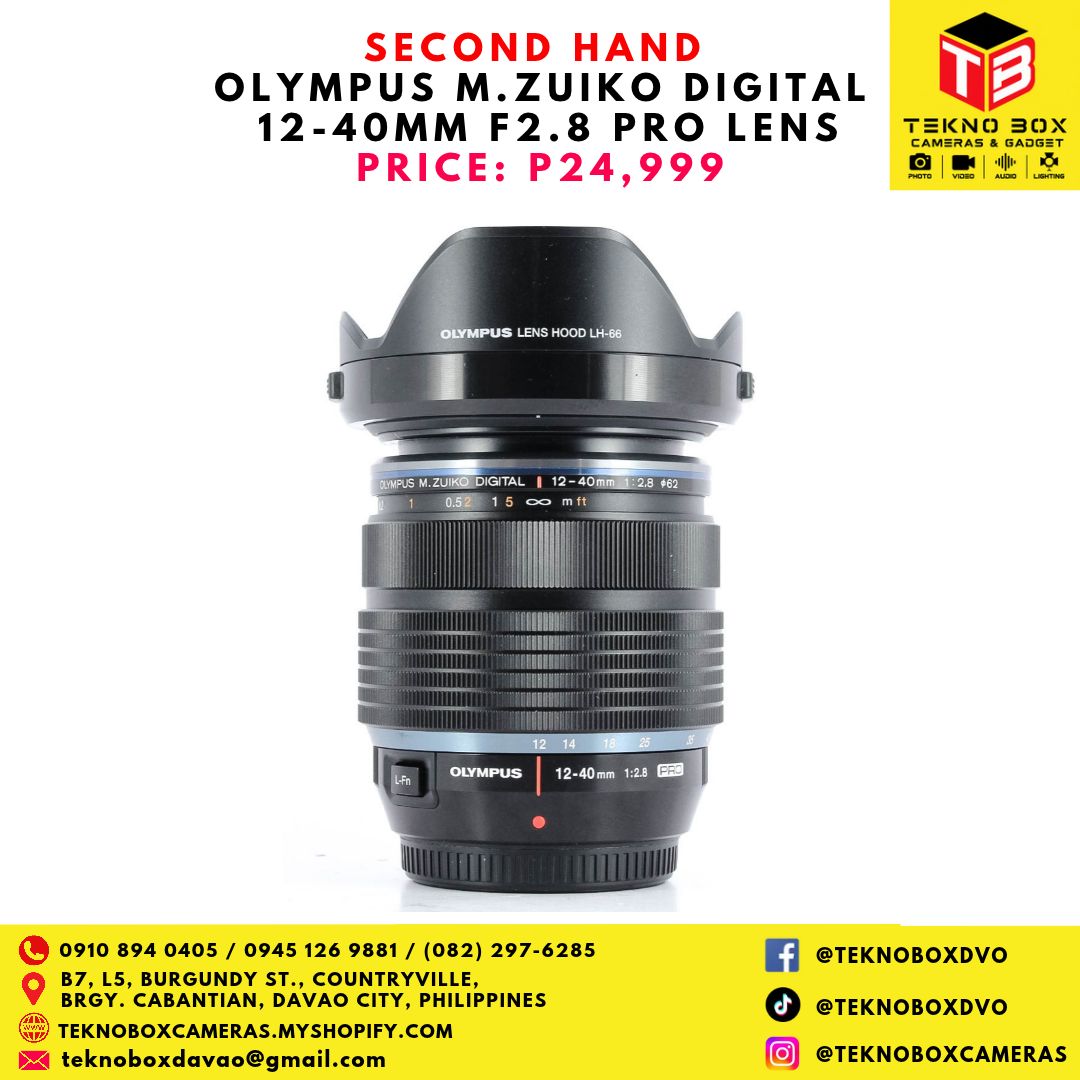 Olympus M. Zuiko Digital 12-40mm F2.8 PRO Lens