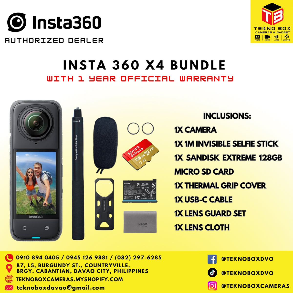 Brand New Insta360 X4 Bundle