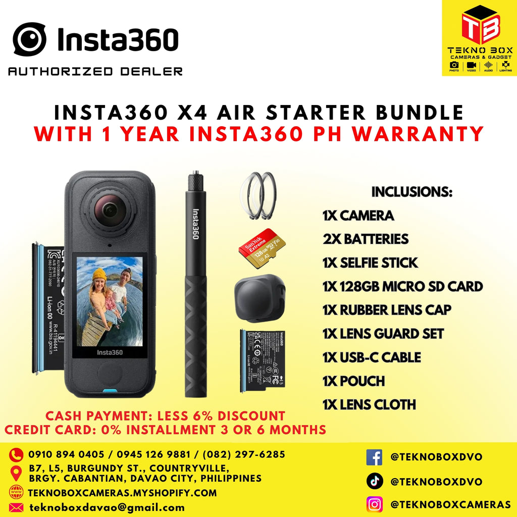 Insta360 X4 Air Starter Bundle (Black)