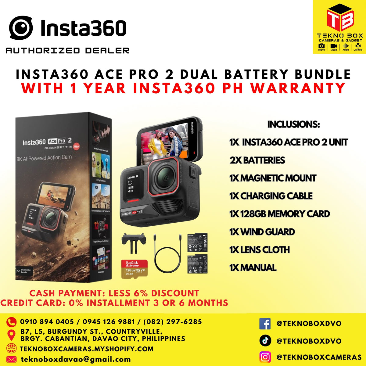 Insta360 Ace Pro 2 Dual Battery Bundle