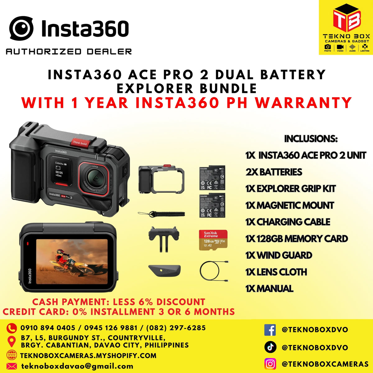 Insta360 Ace Pro 2 Dual Battery Explorer Bundle