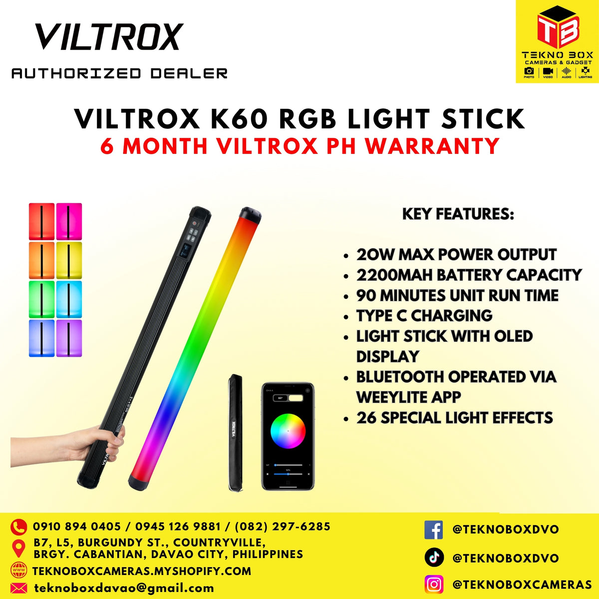 Viltrox K60 RGB Light Stick