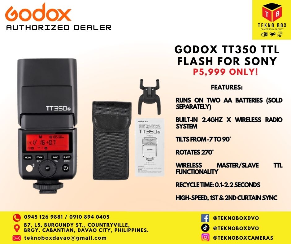 Godox TT350 Mini Thinklite TTL Flash for Sony Cameras