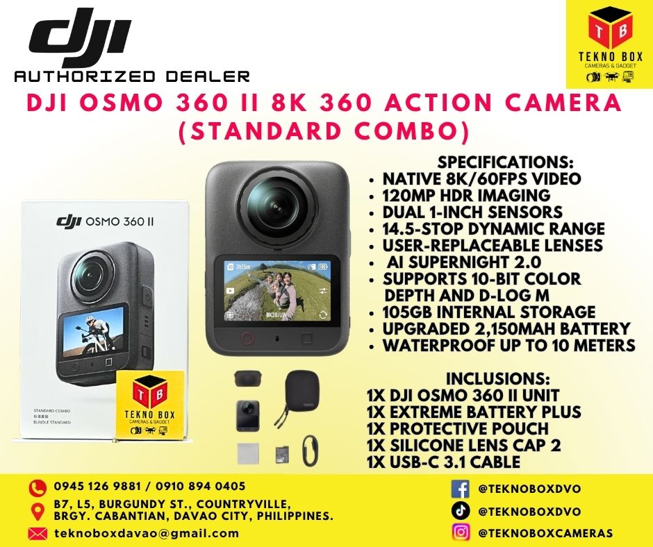 DJI OSMO 360 II 360 Action Camera (Standard Combo)