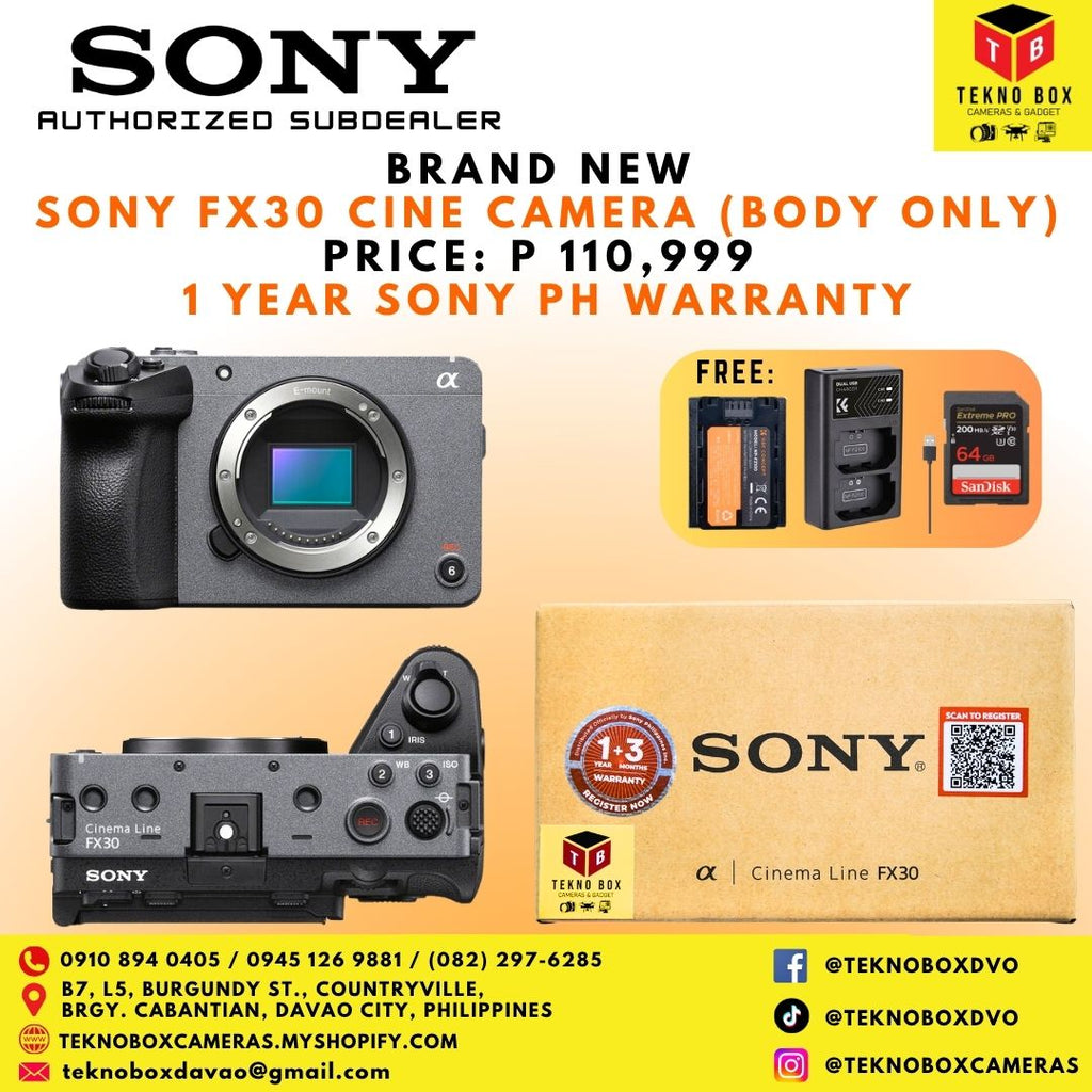 Sony FX30 Cinema Camera (Body)