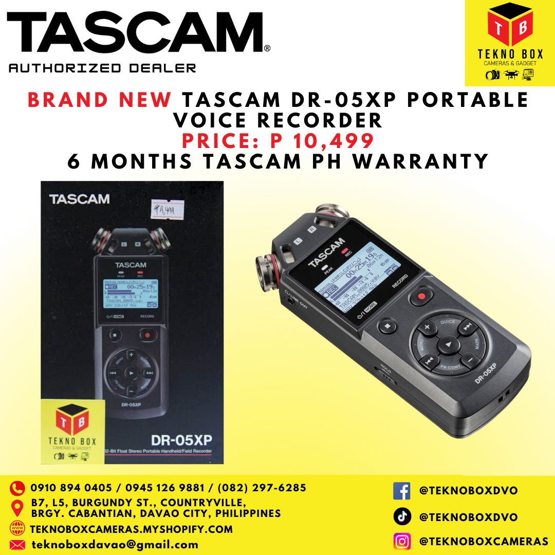 Tascam DR-05XP Portable Audio Recorder