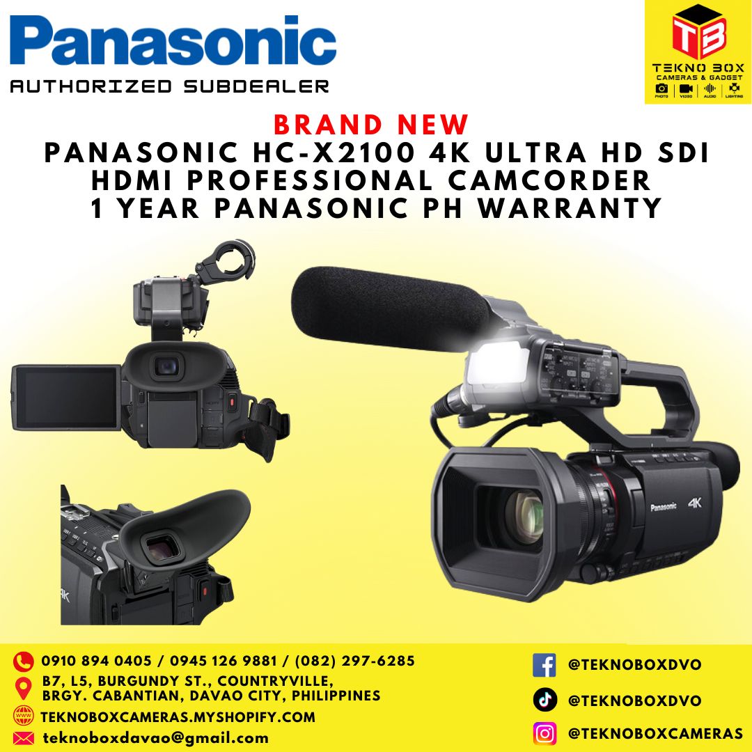 Panasonic HC-X2100 4K Ultra HD SDI HDMI Professional Camcorder