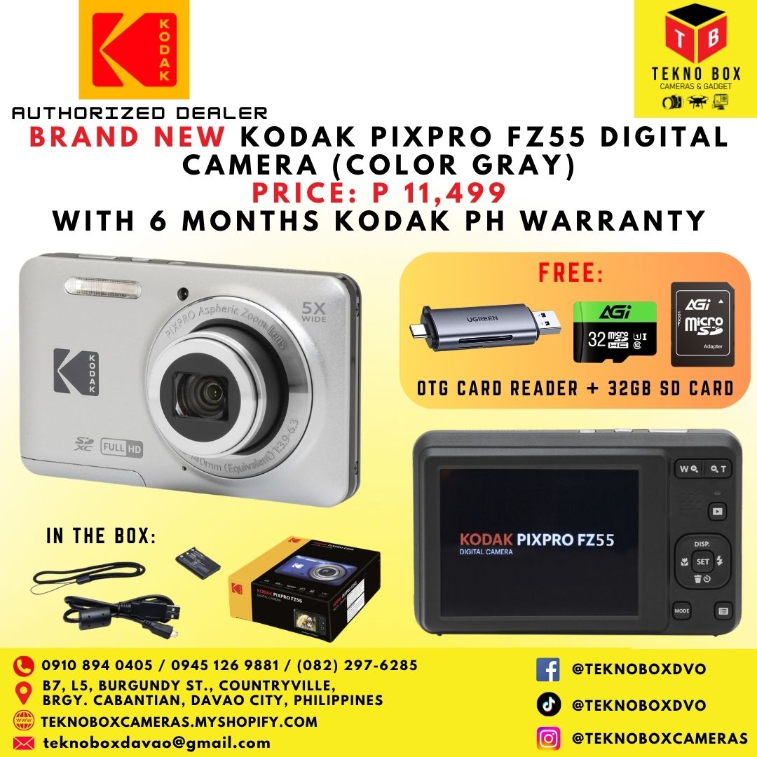Brand New Kodak Pixpro FZ55 Compact Point & Shoot Digital Camera