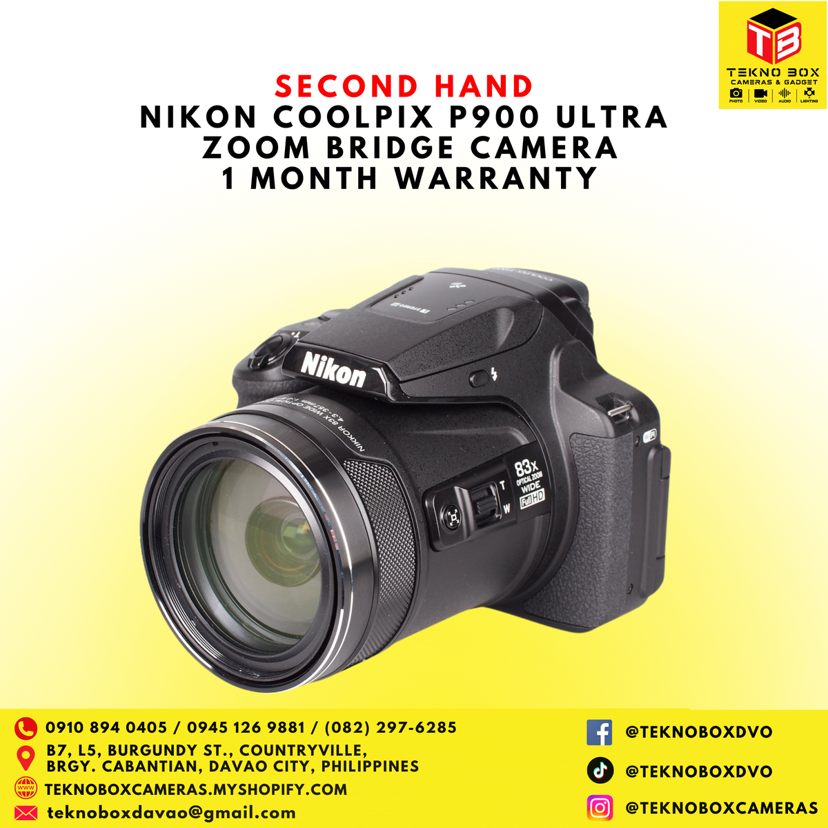 Nikon Coolpix P900 Ultra Zoom Bridge Camera