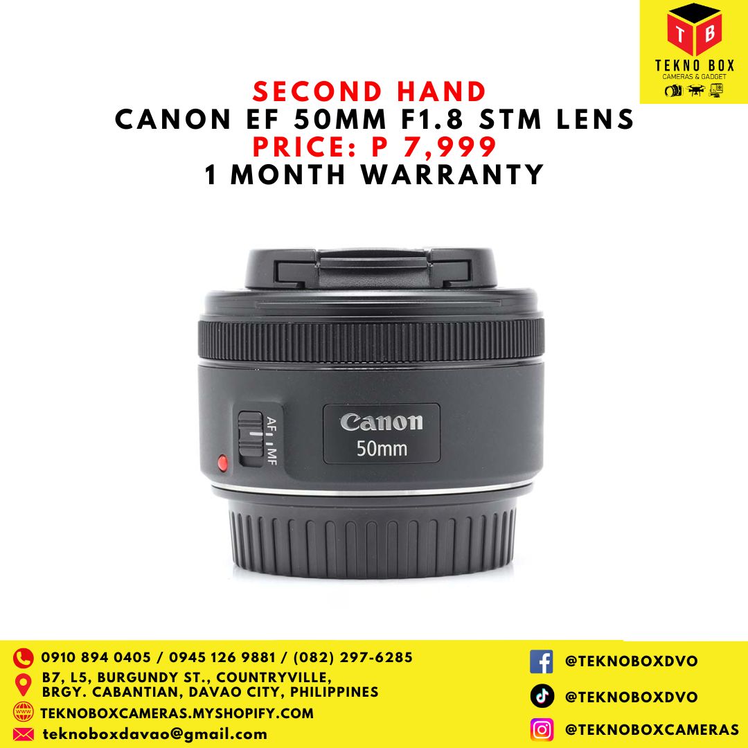 Canon EF 50mm F1.8 STM Lens