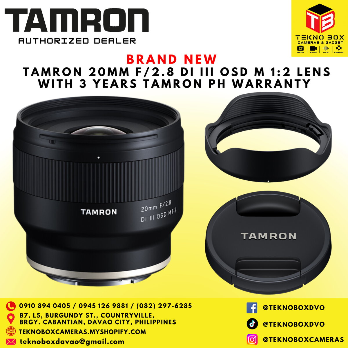 Tamron 20mm F/2.8 DI III OSD Lens