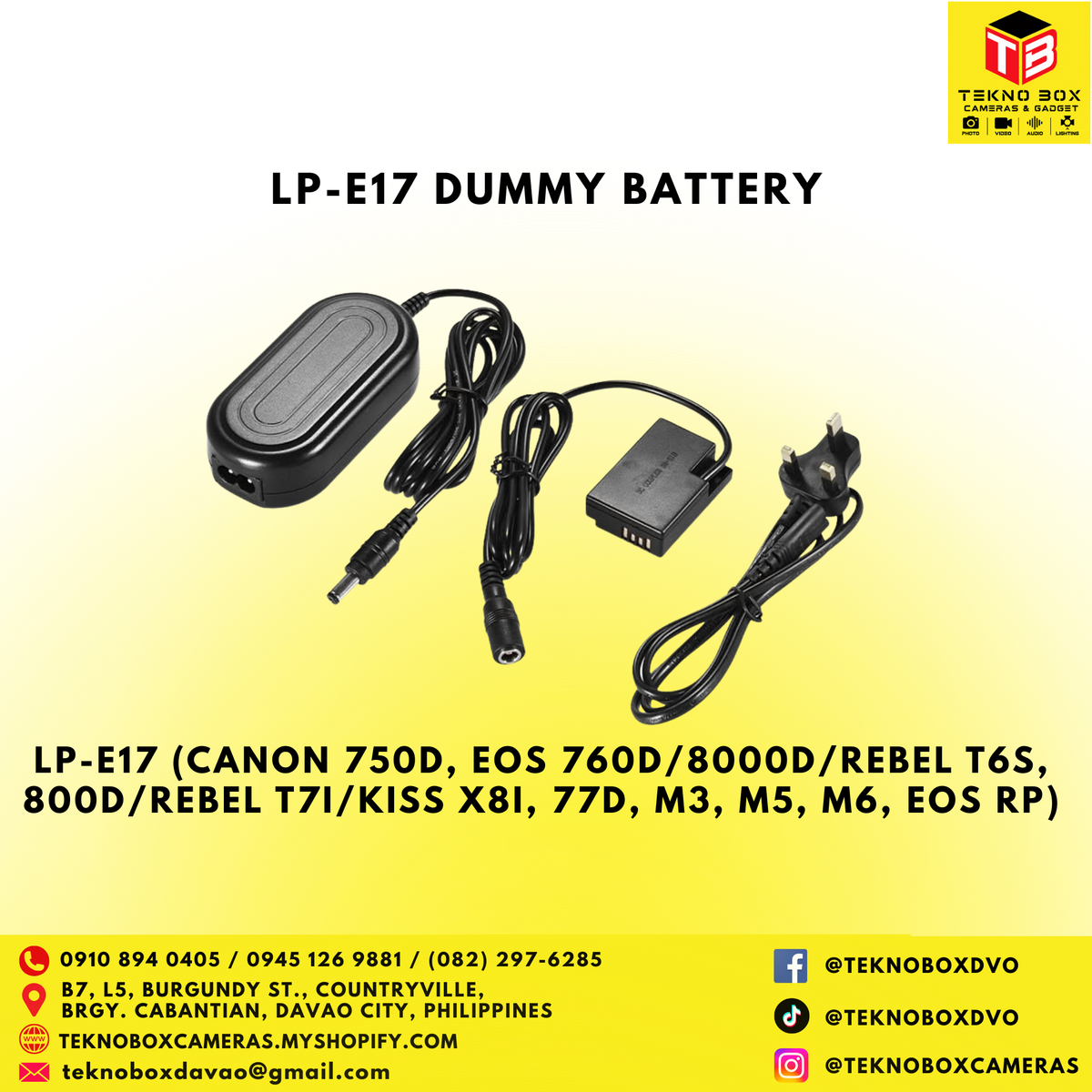 LP-E17 Dummy Battery