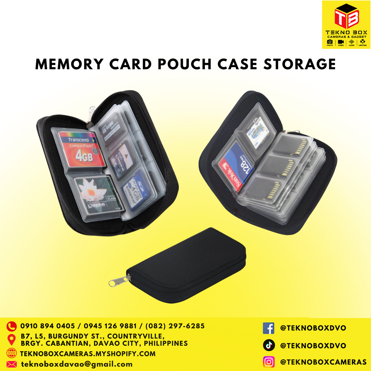 Memory Card Pouch Case Storage