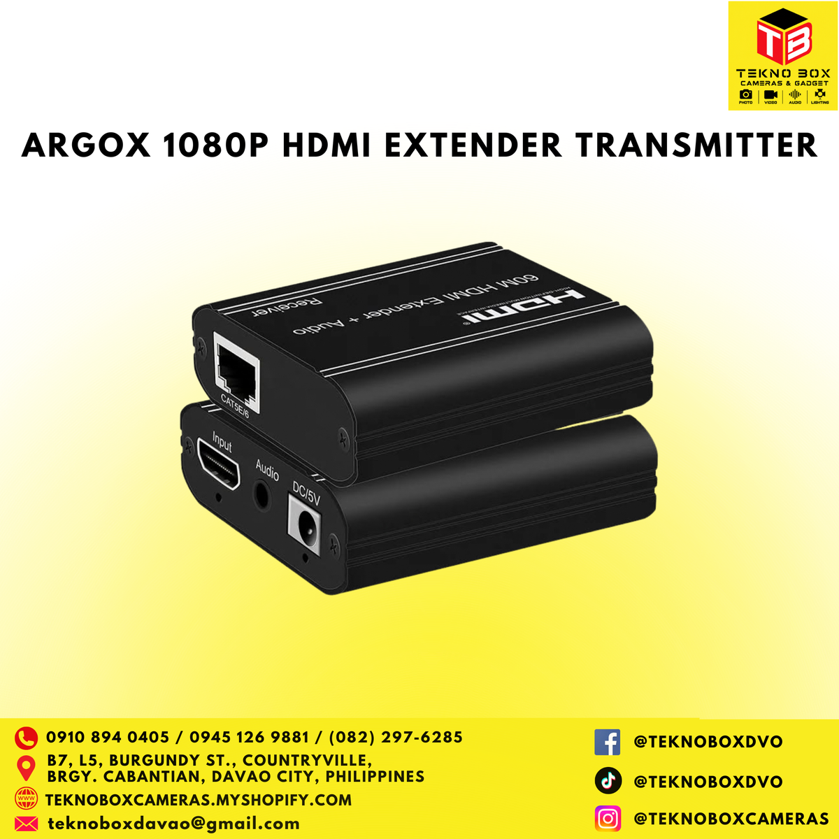ArgoX 1080p HDMI Extender Transmitter