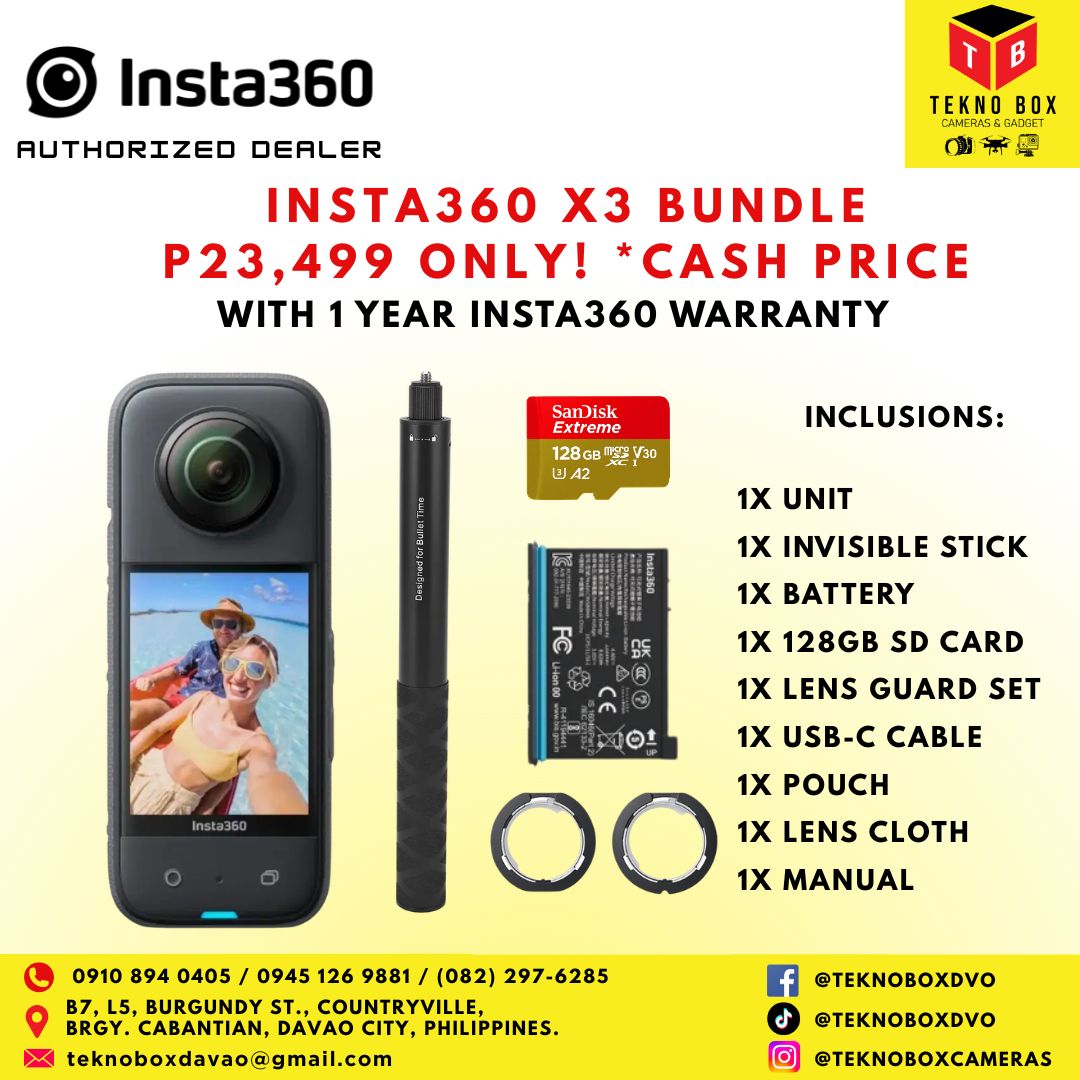 Brand new Insta360 X3 Adventure Bundle