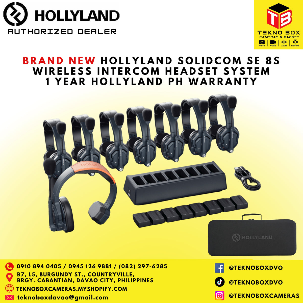Hollyland Solidcom SE 8S Wireless Intercom Headset System