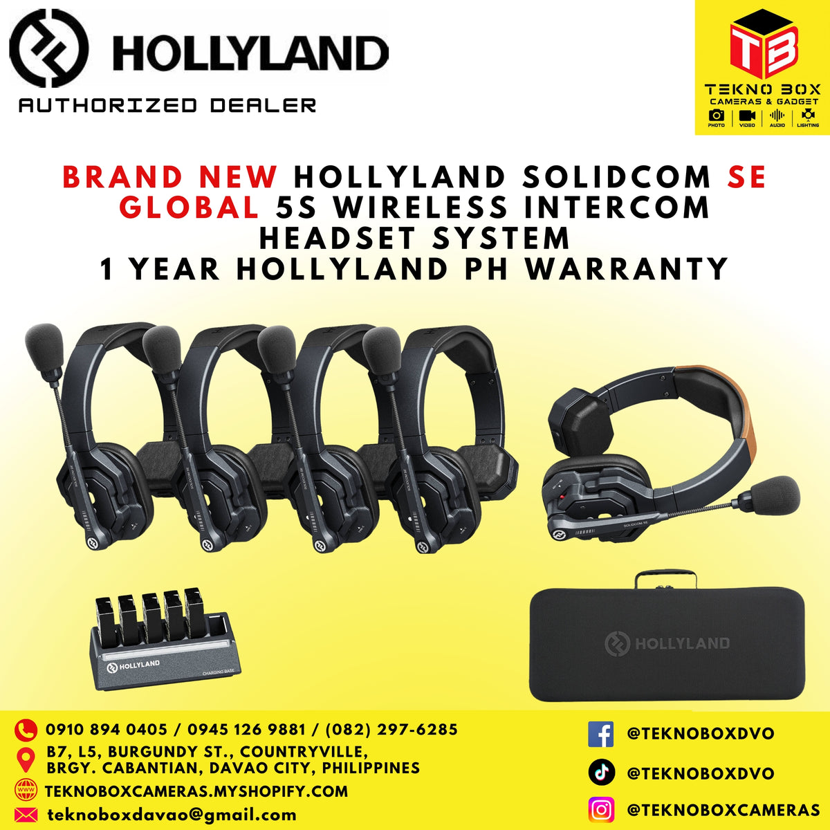 Hollyland Solidcom SE GLOBAL 5S Wireless Intercom Headset System