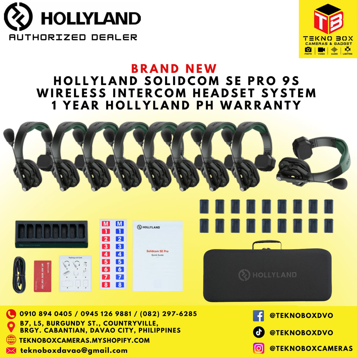 Hollyland Solidcom SE Pro 9S Wireless Intercom Headset System