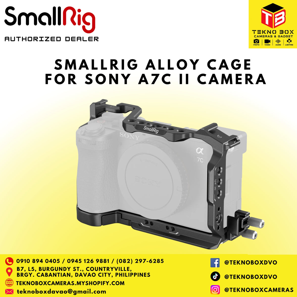 SmallRig Alloy Cage for Sony A7C II Camera