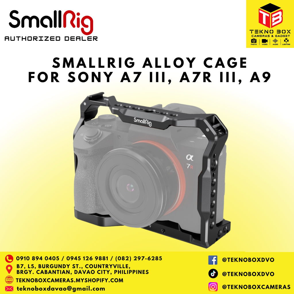 Smallrig Aluminum Camera Cage for Sony A7 III, A7R III, A9 Cameras