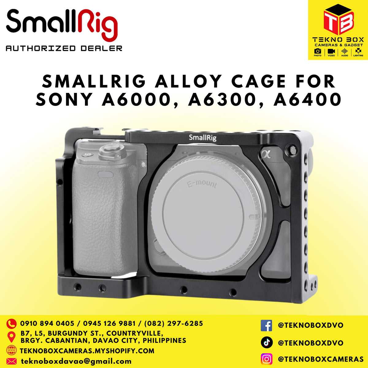 Smallrig Aluminum Camera Cage  for Sony A6000 / A6100 /  A6300 / A6400 /  A6500 / NEX7  Cameras