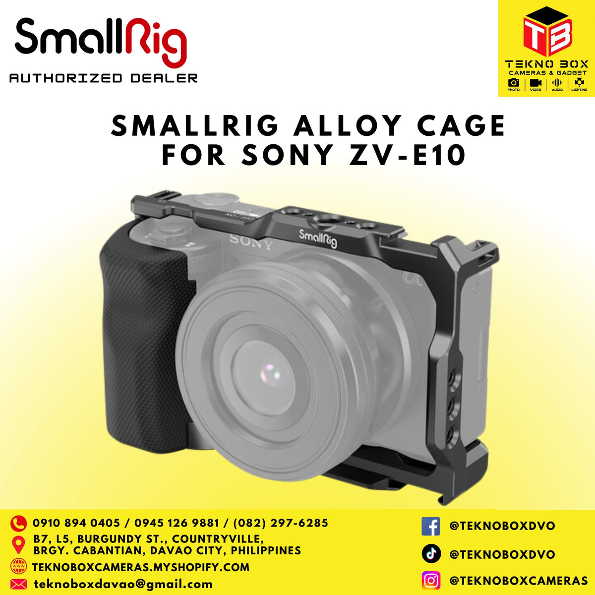 SmallRig Camera Cage for Sony ZV-E10