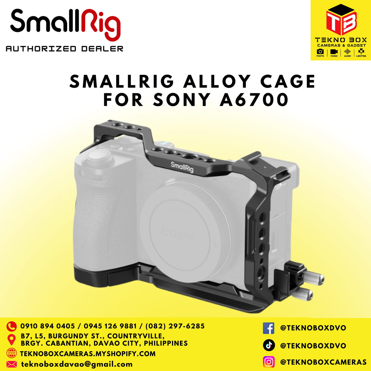 Smallrig Alloy Cage for Sony A6700