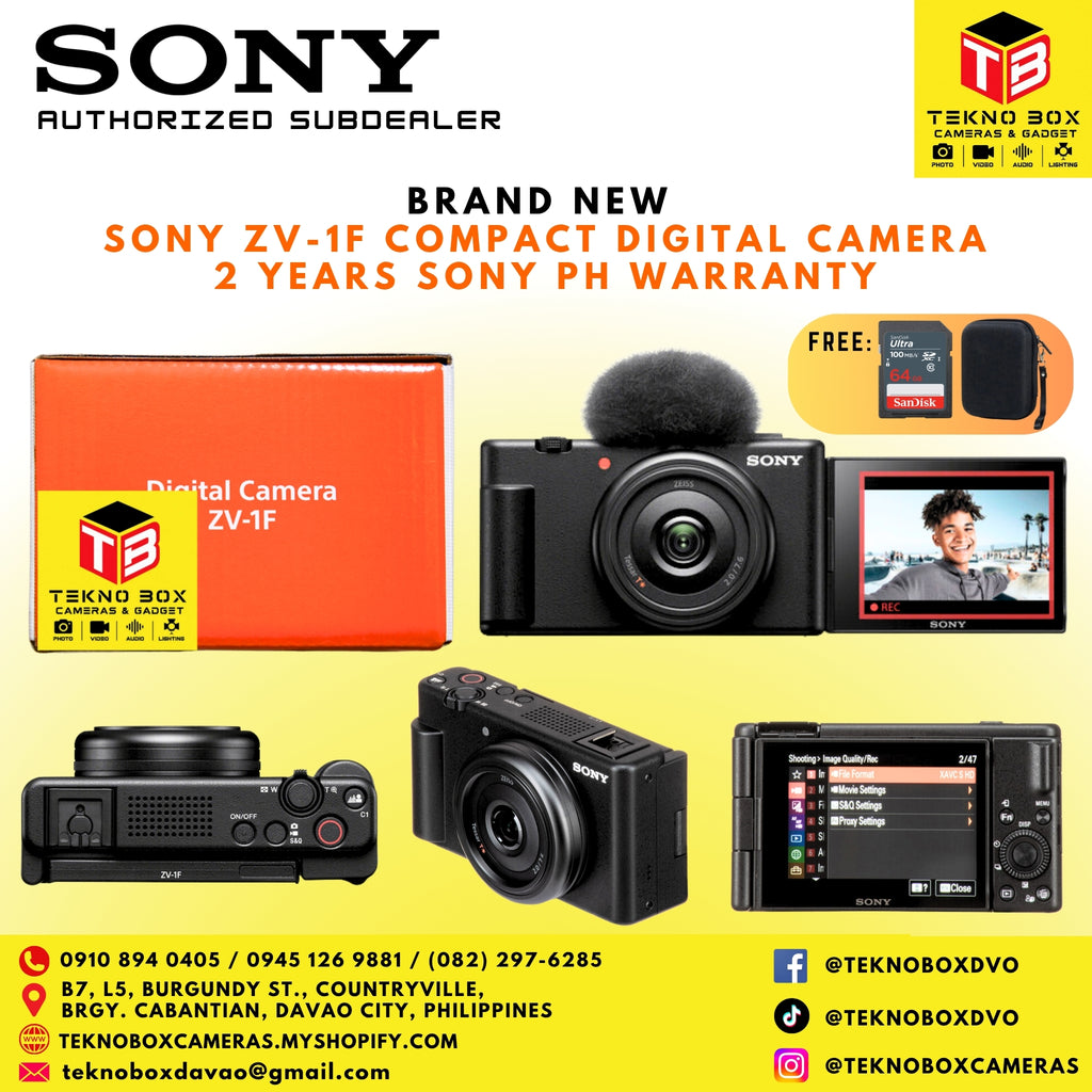 Sony ZV-1F Compact Digital Camera