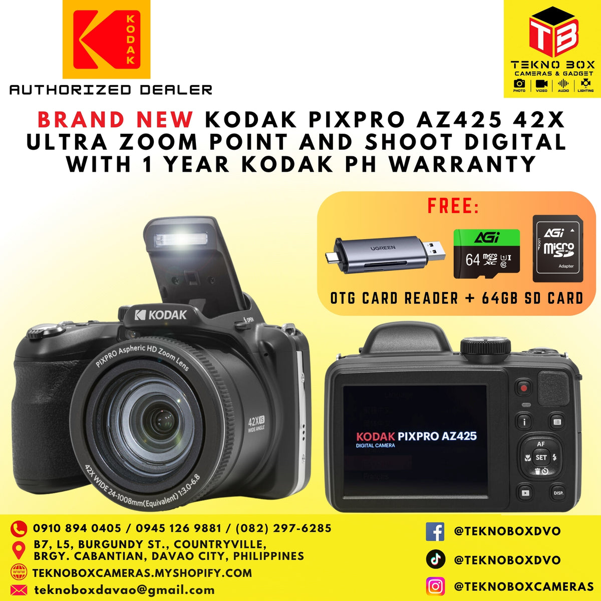 Kodak Pixpro AZ425 42X Ultra Zoom Point and Shoot Digital Camera