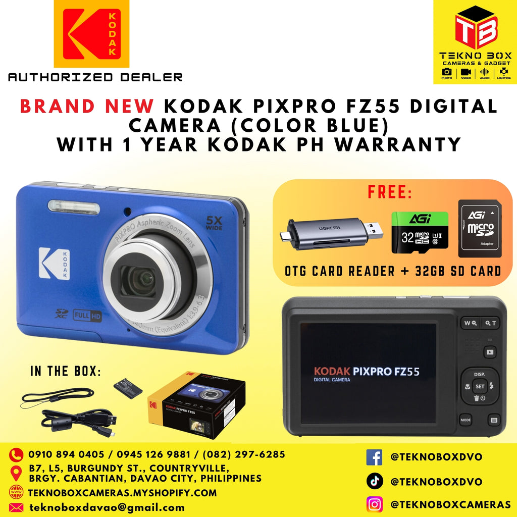 Brand New Kodak Pixpro FZ55 Compact Point & Shoot Digital Camera