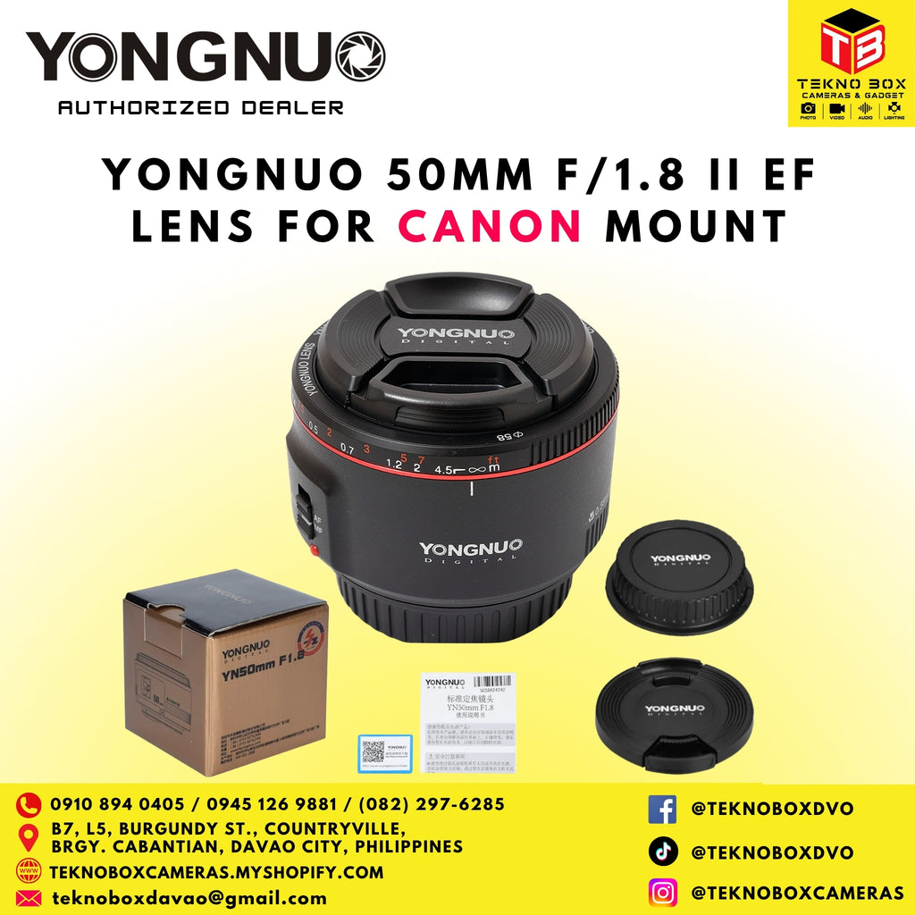 Yongnuo 50mm 1.8 II EF Lens For Canon