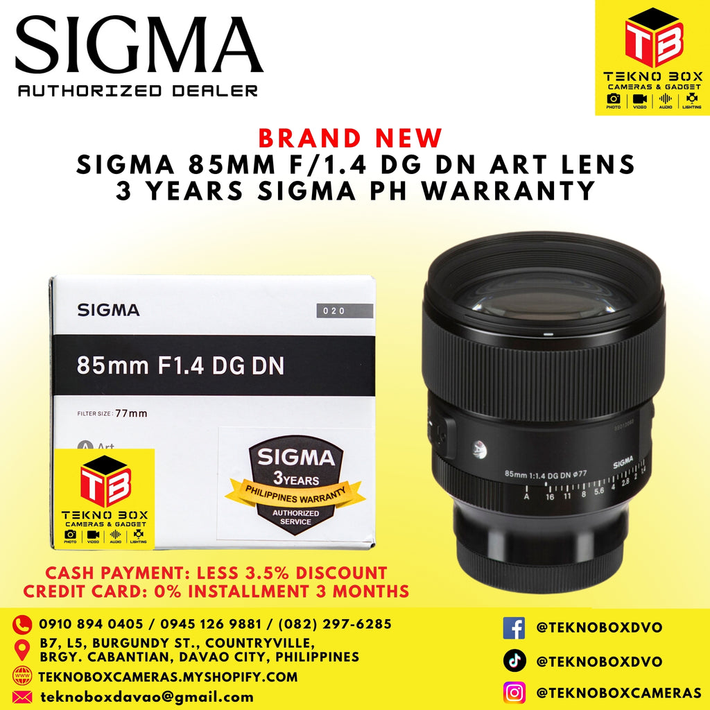 Sigma 85mm F/1.4 DG DN Art Lens