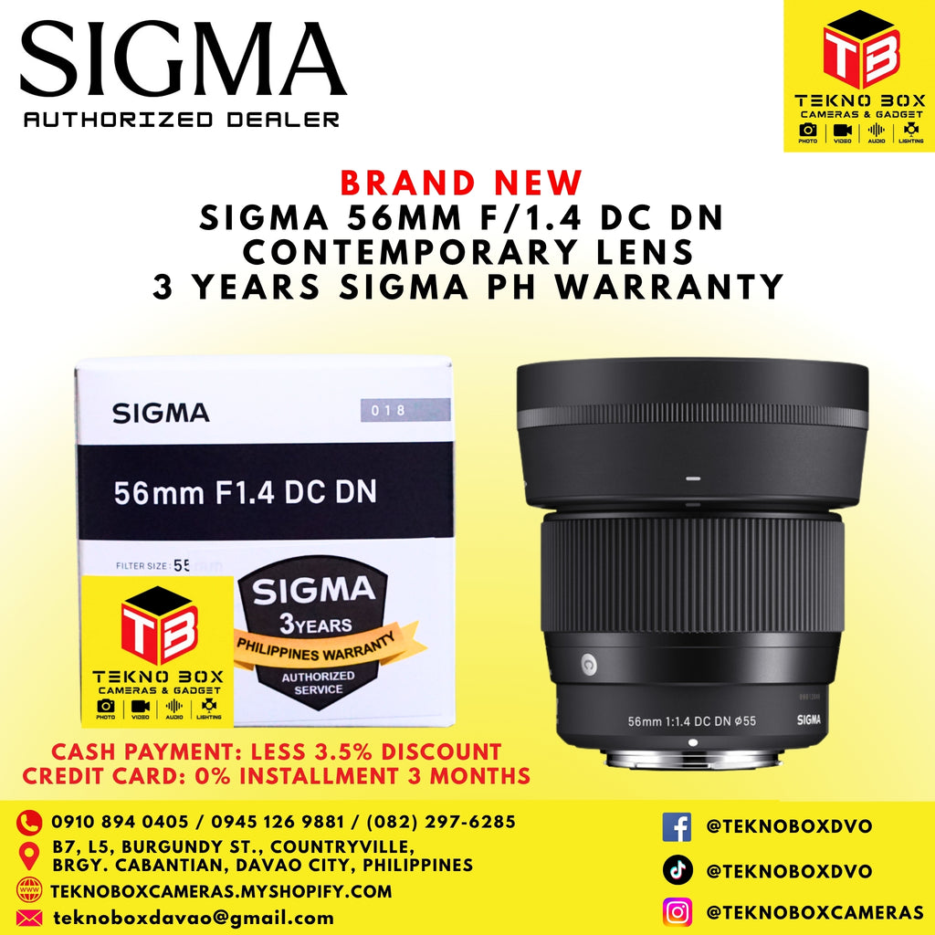 Sigma 56mm F/1.4 DC DN Contemporary Lens